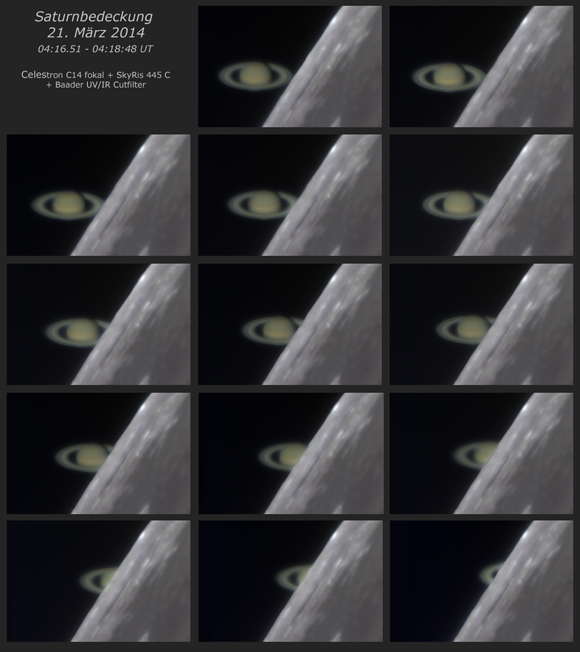 All Phases of the Saturn Occultation by Wolfgnag Paech